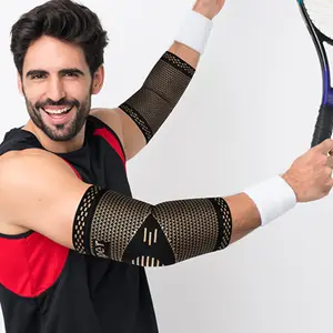 Protect your elbow joint. Knitted compression sports elbow guard, fitness basketball, anti-slip and breathable, durable elbow sleeve, tennis bench press elbow protection gear