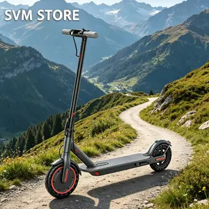 8.5" Solid Tire Electric Scooter – 350W Motor, Up to 19MPH, Extended Range, Portable Design, Double Brakes, App Control for Adult Riders