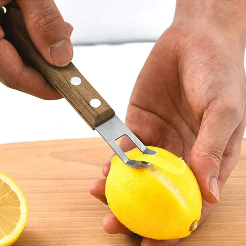 Stainless Steel Lemon Peeler, Manual Fruit Peeler, Fruit & Vegetable Utensils for Home Kitchen, Kitchen Gadgets, Kitchen Accessories