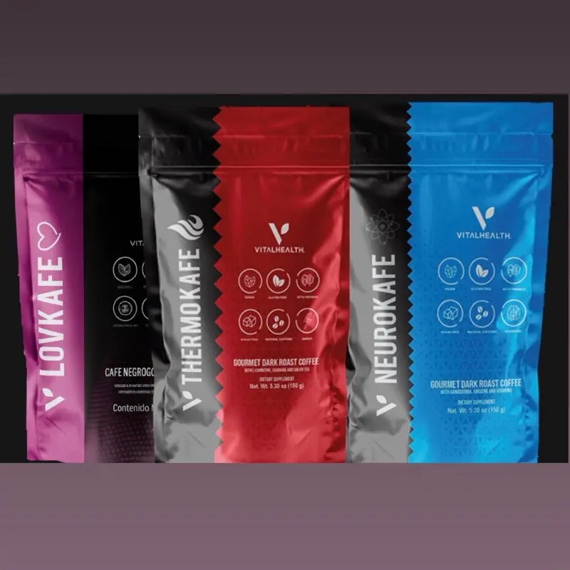 VITAL HEALTH KAFE Trio 3 Bags 50 Cups for Bag - Energizing Functional Coffee Blend with Lovkafe, Thermokafe, and Neurokafe for Active Lifestyles