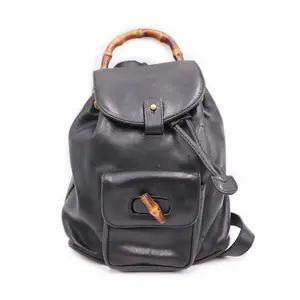 Pre-owned GUCCI Leather Backpacks Bamboo Backpack (G5505)