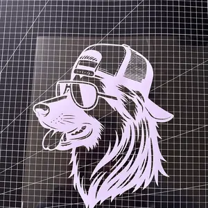 German Shepherd was the backwards hat, decal