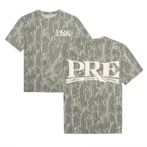 New PRE Mossy Oak Original Bottomland Tee For Men And Women, Camo Pattern Men's T-shirt, Soft & Breathable Cotton