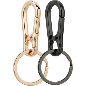Metal Keychain Key Ring Clip Holder, Durable Key Organizer for Home and Car Keys, Compact Key Finder Accessory for Men and Women, Heavy Duty Keychain Ring for Everyday Carry and Key Management