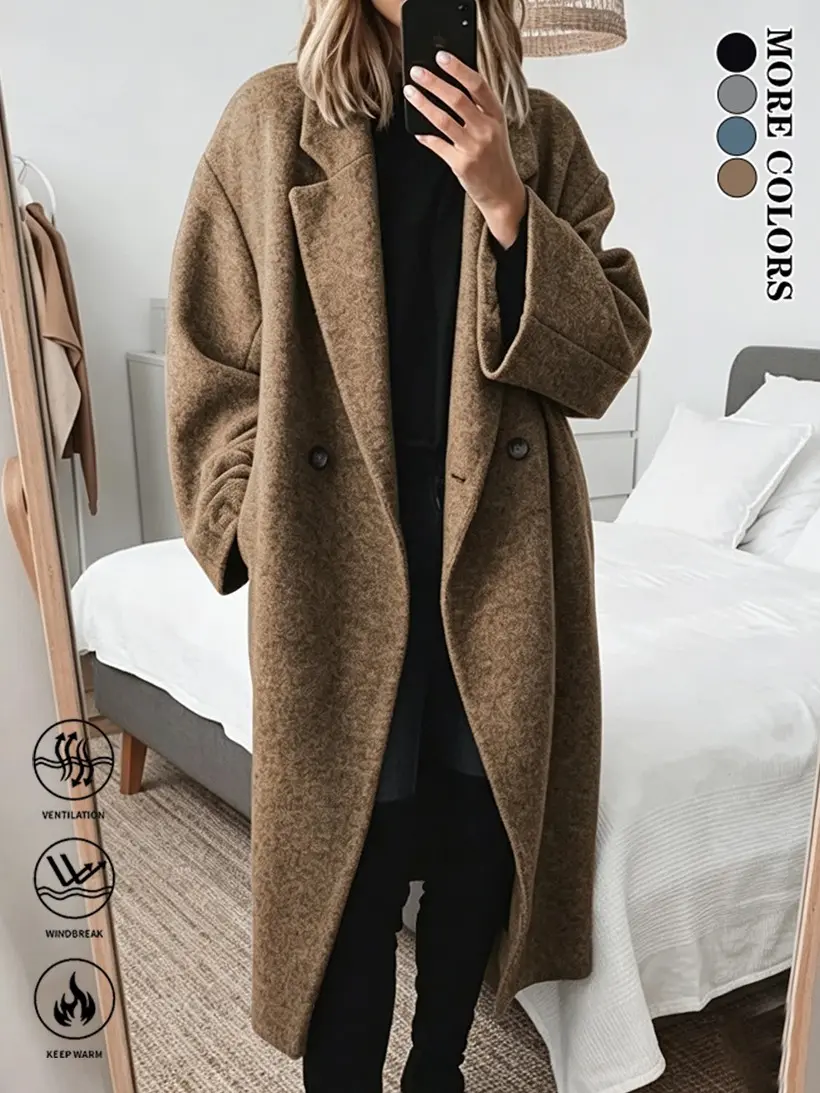 Clean Gent Women’s Trench Coat – Non-stretch formal casual outerwear, suitable for office, parties, and everyday wear – Classic autumn/winter style, a party essential