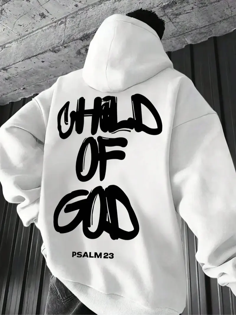 God Son Graphic Hoodie, Soft Comfortable Home Casual Wear, Faith Street Style, Perfect for Relaxing at Home and City Outings