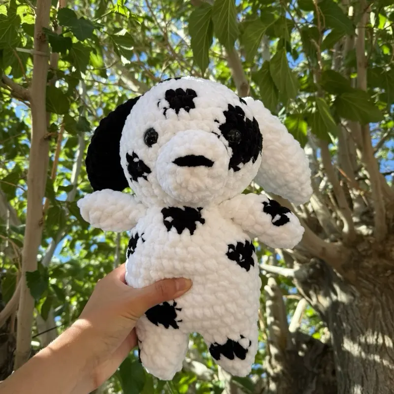Jumbo Dalmatian Dog Crochet Plush