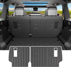 powoq Cargo Mat Compatible with 2024-2026 Toyota Land Cruiser Trunk Mat Lexus GX550 Overtrail Back Seat Protector Cargo Liner TPE Trunk Liner Replacement for 24-26 Toyota Land Cruiser Accessories