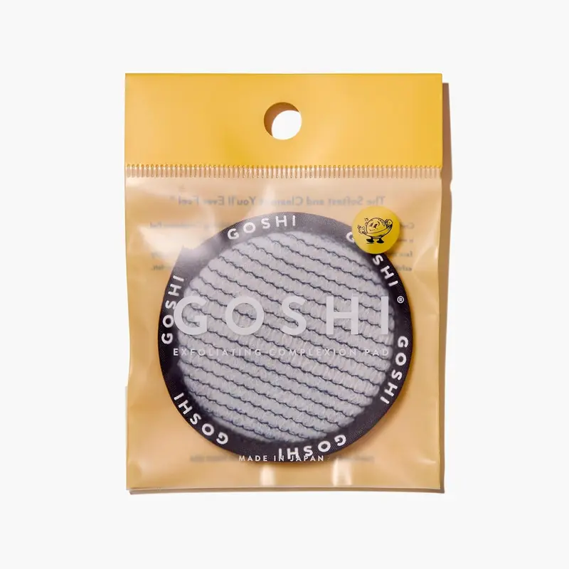 GOSHI Exfoliating Complexion Pads - Reusable, Rapid-Drying, Soft Exfoliating Face Scrubber for All Skin Types - Made in Japan