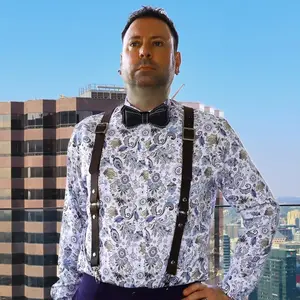 Leather Suspenders for Men - Classic Style Y-Style Handcrafted Accessory