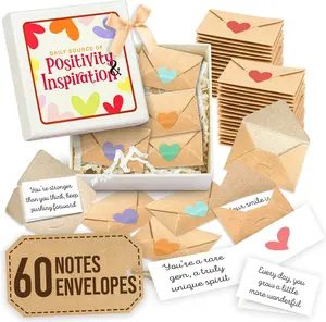 Positive Affirmation  DIY Cards For Women Men - Inspirational Handmade Cards With Envelopes, Mini Encouragement Cards, Motivational Cards Notes, Employee Appreciation Cards Gratitude Gifts For Coworkers