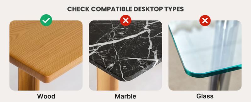 HUANUO Supports 13-32″ screens, up to 19.8 lbs per arm. Features built-in C-clamp, enhanced stability, and upgraded cable management. VESA 75x75mm/100x100mm compatible. Black finish.