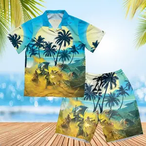 Helldivers 2 Hawaiian Shirt, Helldivers 2 Managed Democracy Hawaiian, Helldivers 2 Tropical Hawaiian Shirt, Helldivers Video Game Hawaiian