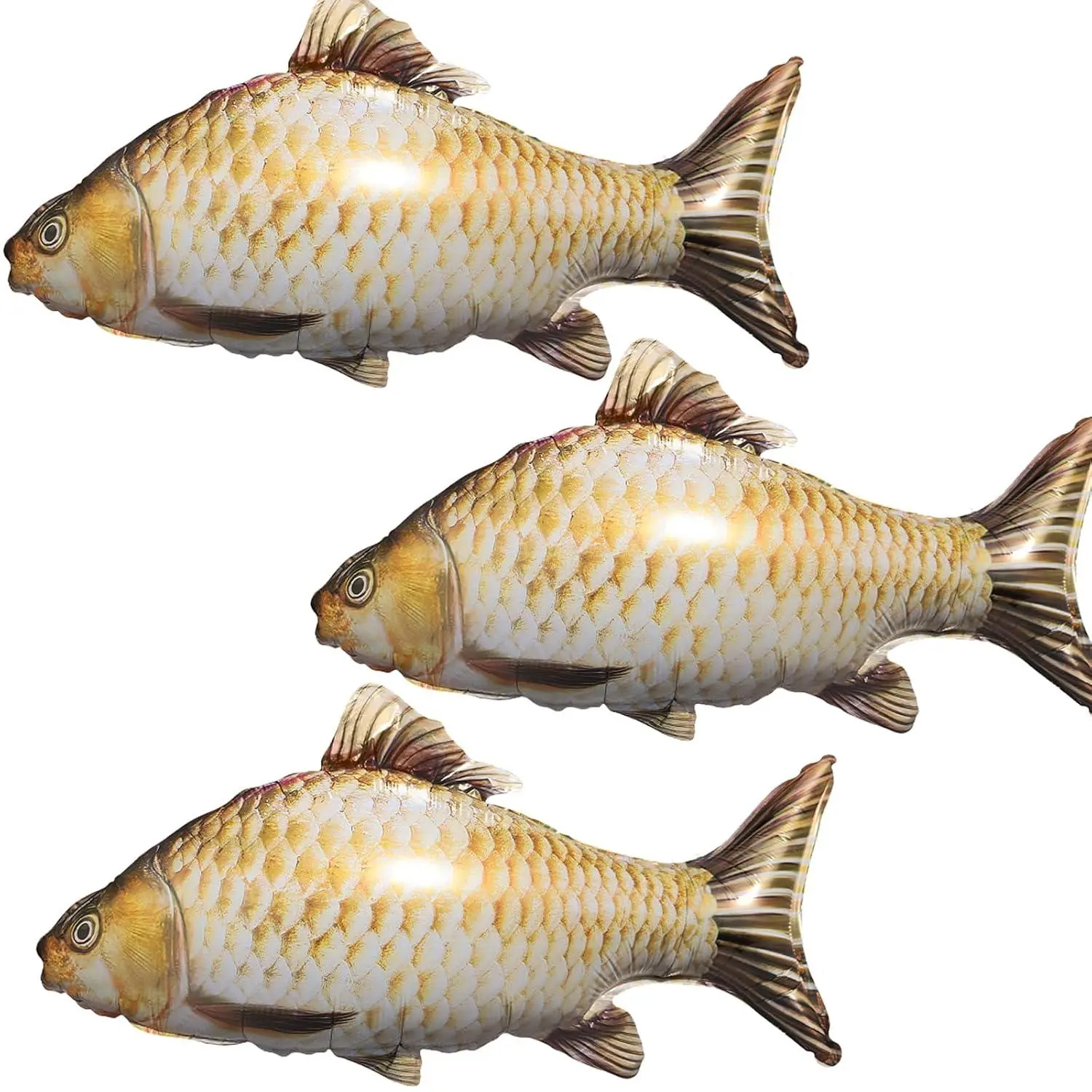 3Pcs 33Inch Fish Balloons For Fish Birthday Decorations,Gone Fishing Party Decorations Balloons Supplies