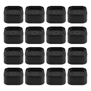 Furniture Risers Adjustable Bed Risers 1.38In Stackable Heavy Duty Bed Lifts Risers Square Bed Raising Blocks 16 Pcs