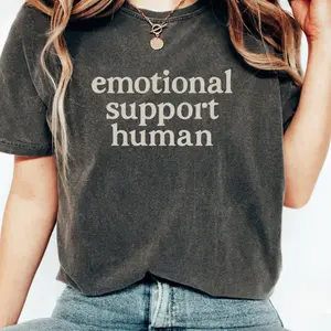 Emotional Support Human Shirt - Mental Health Advocacy Shirt - Future Therapist Graduation Gift - New Counselor Shirt