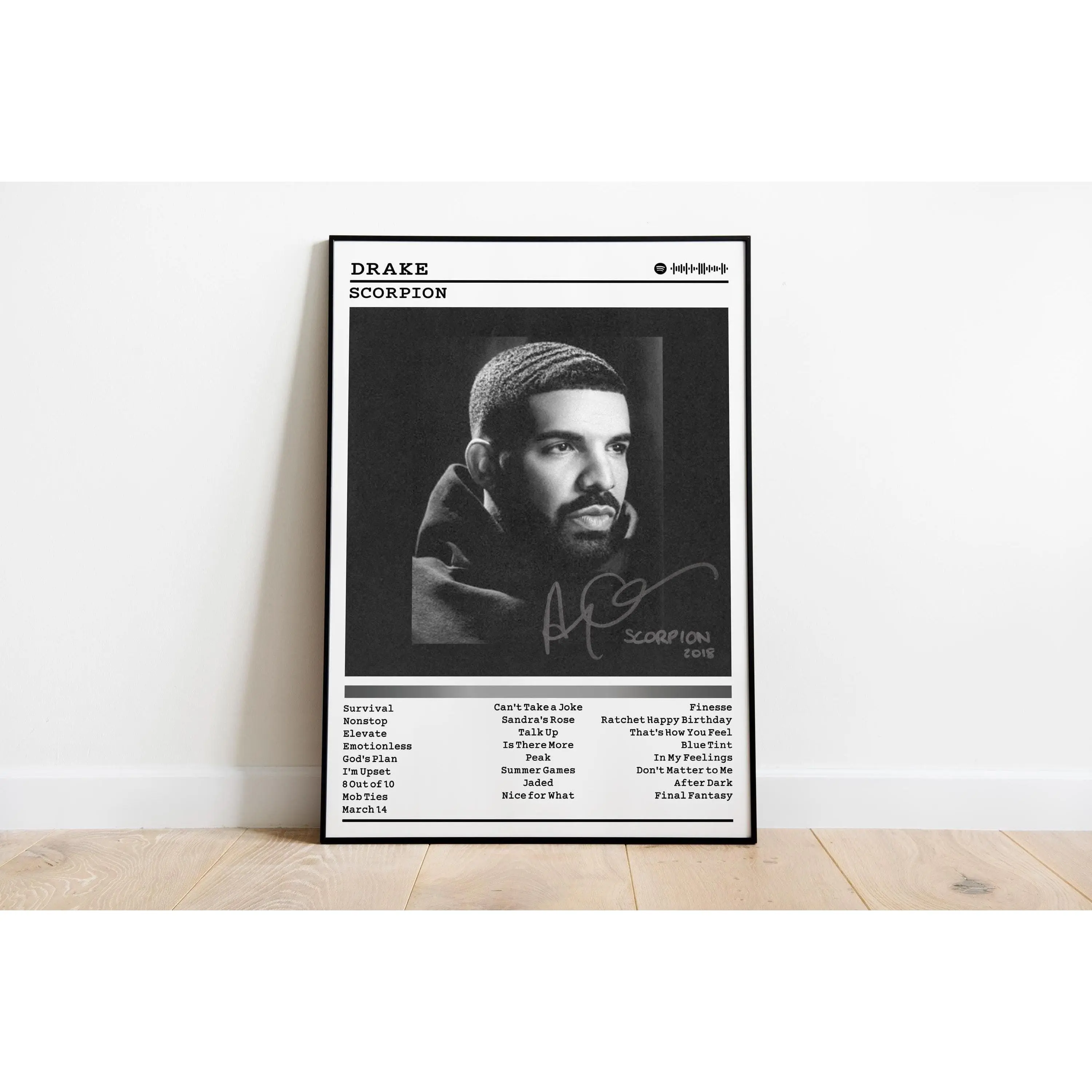 [ MUSIC POSTER UNFRAMED - SALE UP TO 45% ] Drake Scorpion Album Cover Poster, Rap Music Wall Decor, Hip Hop Album Art Print, Music Setup Poster