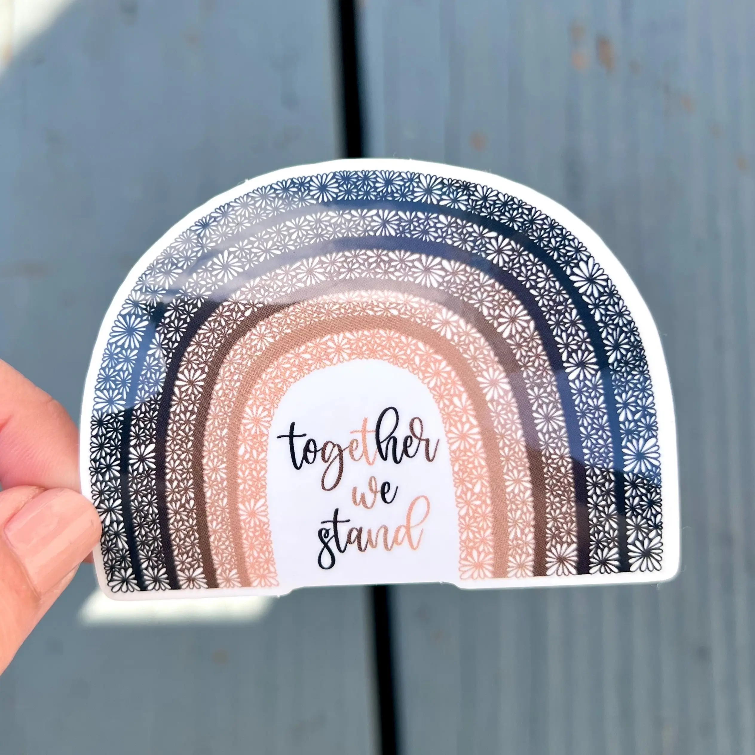 Together We Stand Sticker, Equality Sticker, Vinyl Sticker