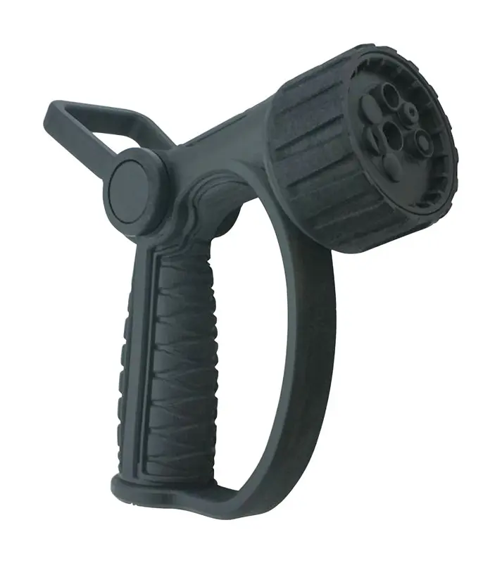212 MAIN Orbit Irrigation 7803455 7-Setting Metal Fireman's Nozzle, Black, Metal Build