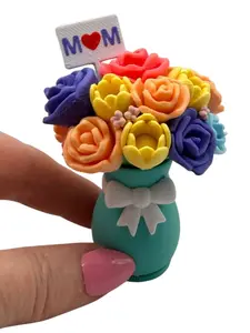 Mini 3D Printed Mother's Day Bouquet- Flowers, Gift, Decor, Mom, Seasonal Gift, Miniatures