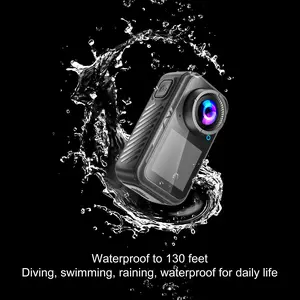 RyStar 4K 60FPS Action Camera 30MP Dual Screens (Front LCD + Rear Touch) 128GB Waterproof Underwater Cam 5X Zoom Remote Control Wearable Body Cam