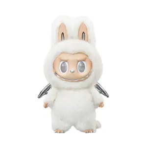 Pop Mart The Monsters Labubu Zimomo Angel in Clouds Figure - Sealed Box 100% Authentic Collectible White Plush Toy Ready to Ship Vinyl Energy Series
