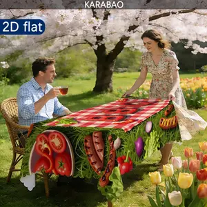 Outdoor Tablecloth, Picnic Plaid Tablecloth, BBQ Party Essential, Durable Washable, Outdoor Camping, Home Decor, Family Gathering