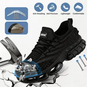 NEW Work Shoes for Men Women ,Comfortable Lightweight Steel Toe Sneakers Work Shoes ,Steel Toe Sneakers for Construction Footwear Boy nurse shoes