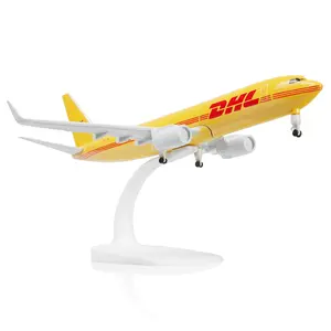 1/300 boeing737-dhl Diecast Metal Airplane Model with Stand Airliner Collectible Model Kit for Aviation Enthusiast Gift