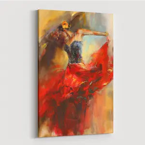Dancing Lady Oil Paintings on Canvas