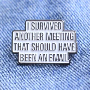 Humorous Phrases Enamel Pins Creative Lapel Badges Backpacks Clothes Decorative Accessories