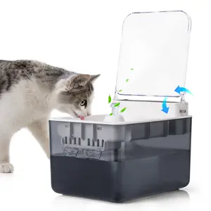 Automatic Cat Fountain Water Dispenser - Flip - Lid Nozzle, 3L Cordless Battery Operation, Ideal for Small Dogs Indoors, Motion Sensor & Silent Pump Included