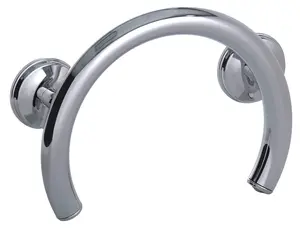 Grabcessories™ Decorative 2-in-1 Tub/Shower Grab Bar Ring w/ Grips