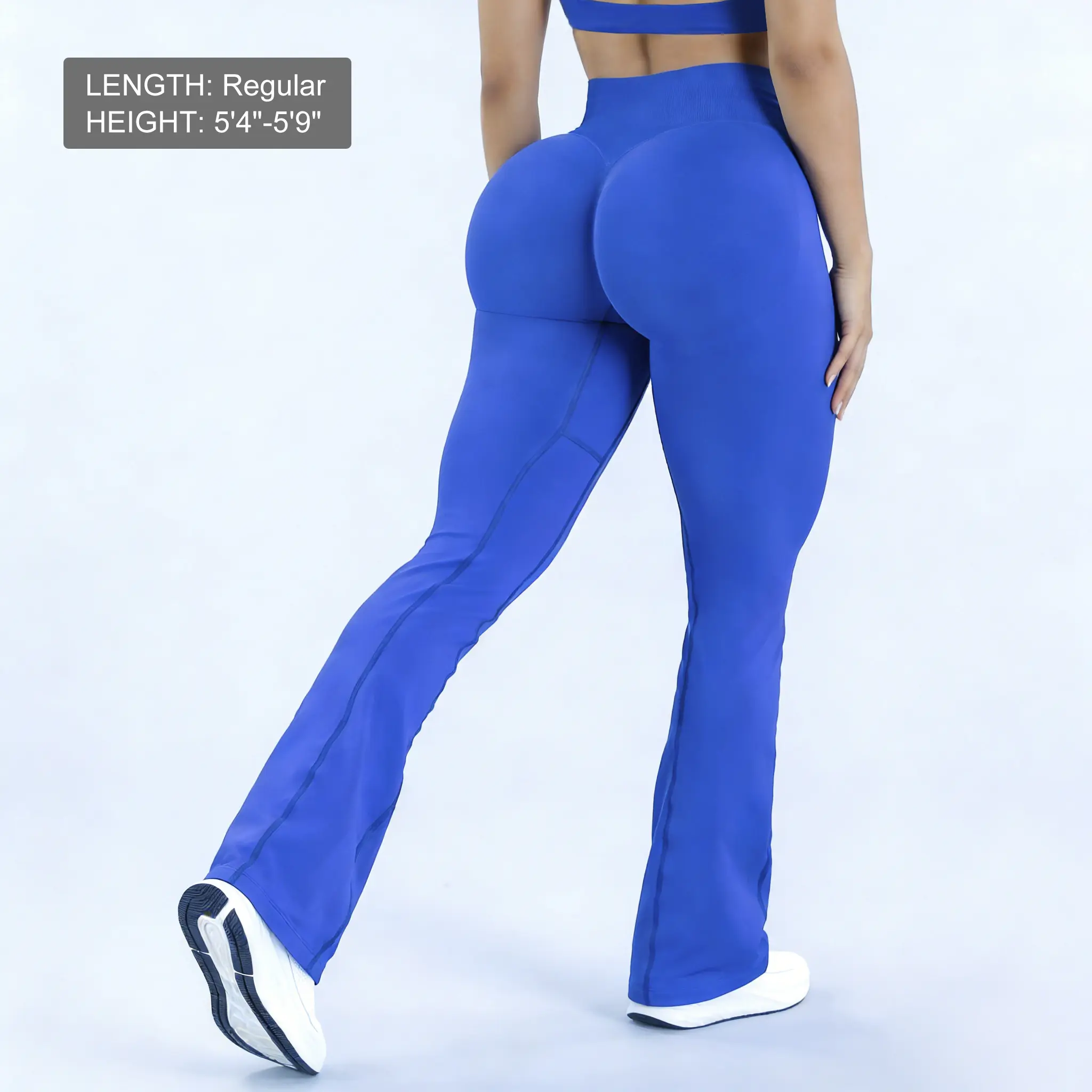 Electric Blue Flared Leggings