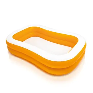 Intex 57181EP 7.5ft x 4.8ft x 18in Mandarin Swim Center Inflatable Pool, Orange
