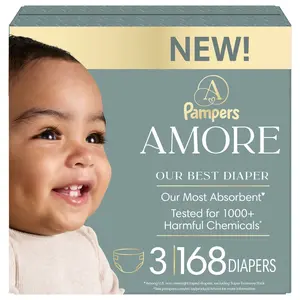 Amore by Pampers eComm Pack Disposable Diapers - Size 3 - 168ct Amore by Pampers eComm Pack Disposable Diapers - Size 3 - 168ct