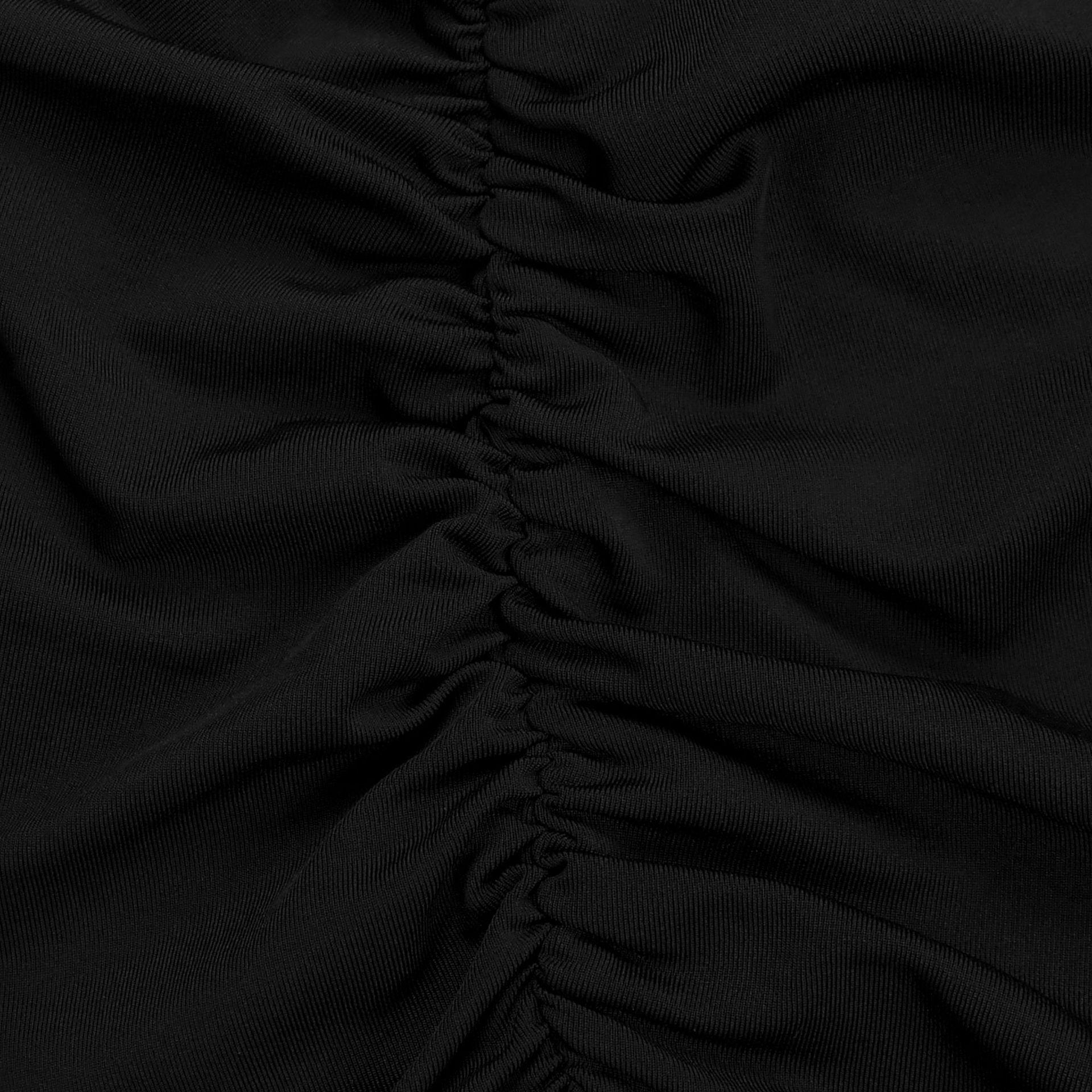 Fashion Women's Sexy Solid Color Sleeveless Crop Open Fork Dress