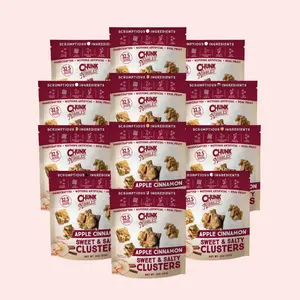 Chunk Nibbles Apple Cinnamon Snack Clusters | 12 Pack | 2oz Bags | Sweet & Salty Cluster Bites