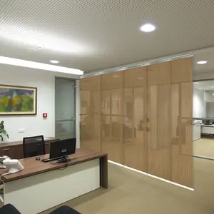 Dappled Gold 5-Panel Single Rail Panel Track 58"-110"W, Panel width 23.5" - 40% LIGHT-FILTERING