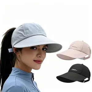 【Buy 1 Get 2 Free】Women's Sun Protection Wide Brim Hat, Casual Outdoor Sun Hat for Women & Girls, Fashion Accessories for Traveling & Beach Party, Sun Visor Cap