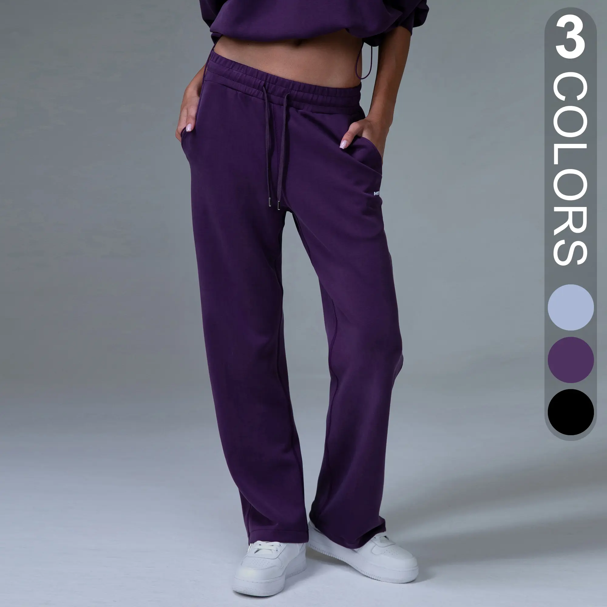 MFD Brezzeful High Waisted Drawstring Side Pocket Ruched Yoga Joggers