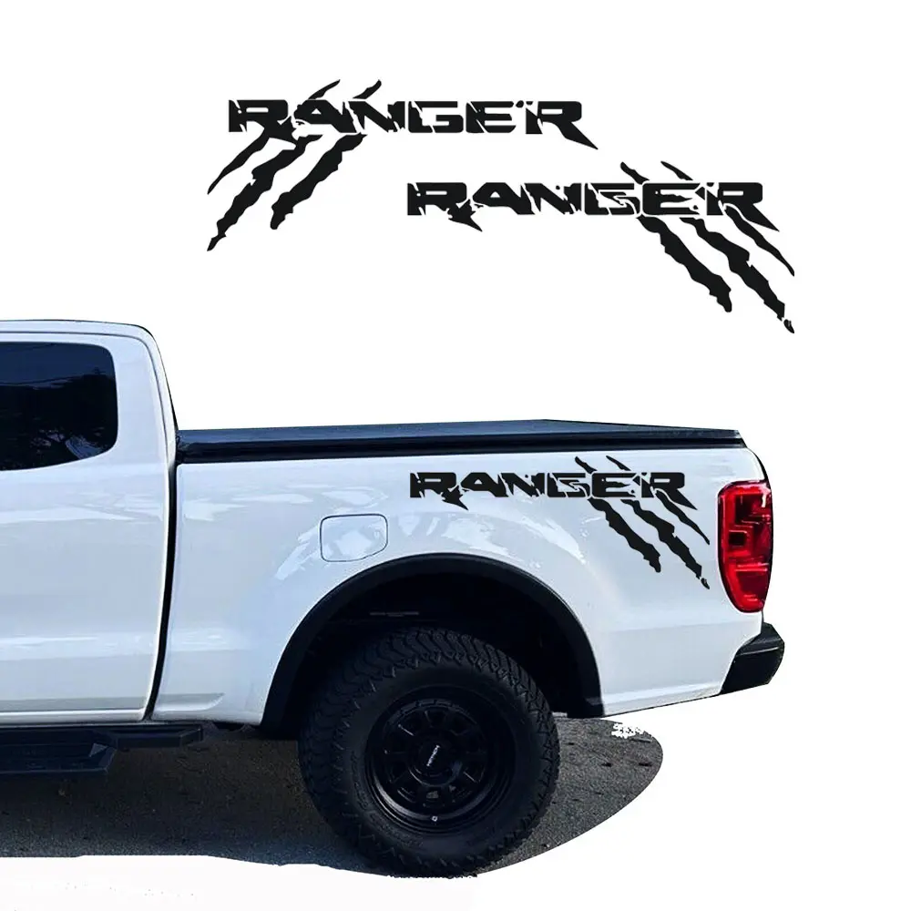 2Pcs Truck Bed Side Vinyl Claw Graphics Car Decal Stickers for Ford Ranger