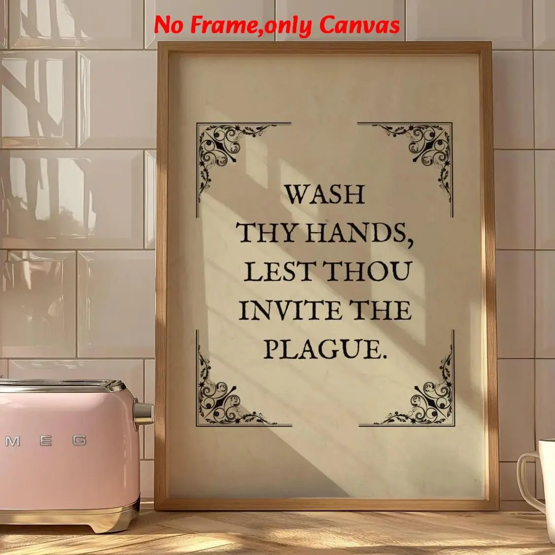 1 pc, wall art, vintage poster, interesting bathroom art print, Unframed Art Print, simple classic style text painting, living room decor, bathroom decor aesthetic, bedroom decor, housewarming gift, Decoration, frameless