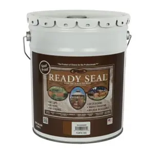 Ready Seal 7966161 5 gal Pail Exterior Wood Stain & Sealer, Mahogany
