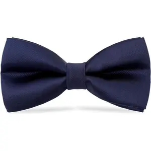 Pre-Tied Adjustable Bow Tie for Men,Boys & Kids - Silk Satin Textured Neckband for Wedding,Party,Christening