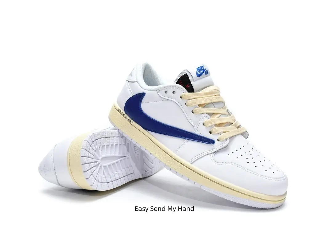 Retro Vintage Board Shoes Unisex Classic Sneakers White With Blue Accents Cream Midsole Lace‑Up Flat Skate Shoes Smooth Leather Upper Streetwear Fashion Trainers For Dating Travel All‑Day Casual Wear