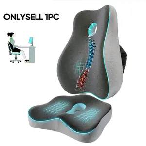 Lumbar pillows and cushions for office chairs and car seats, contoured for optimal comfort, with removable breathable covers to increase seat height, perfect for home, office, and car, Padded Seat Backrest