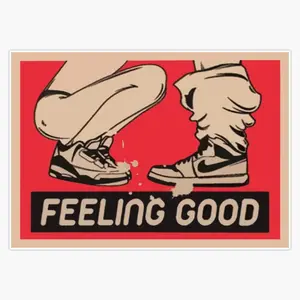 Feeling Good Vinyl Waterproof Sticker Decal Car Laptop Wall Window Bumper Sticker 5"