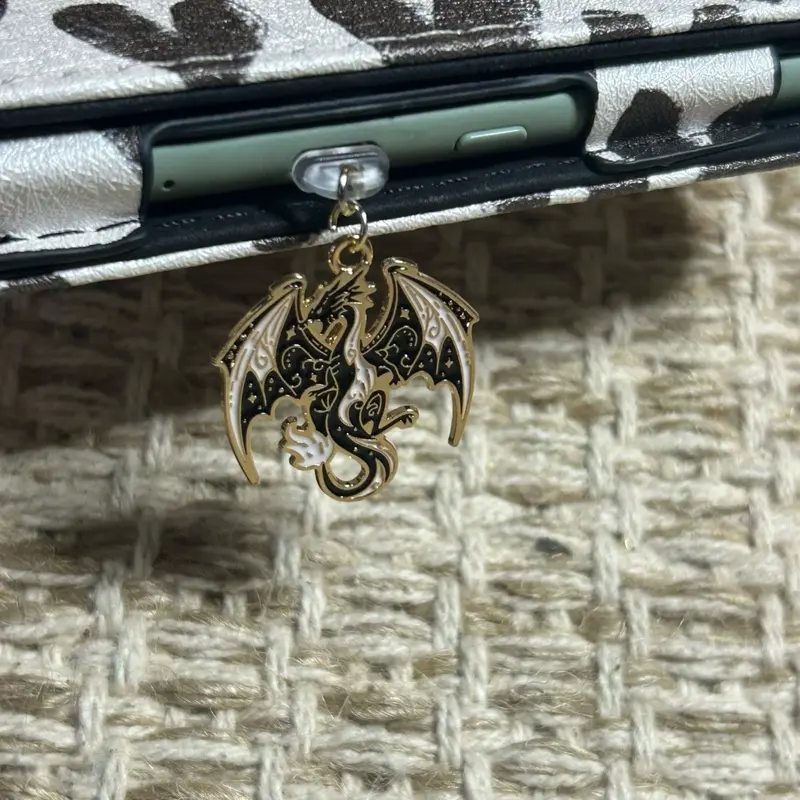 Dragon and Phoenix Kindle , IPad , Table or Phone Charms . Fits all C plugs