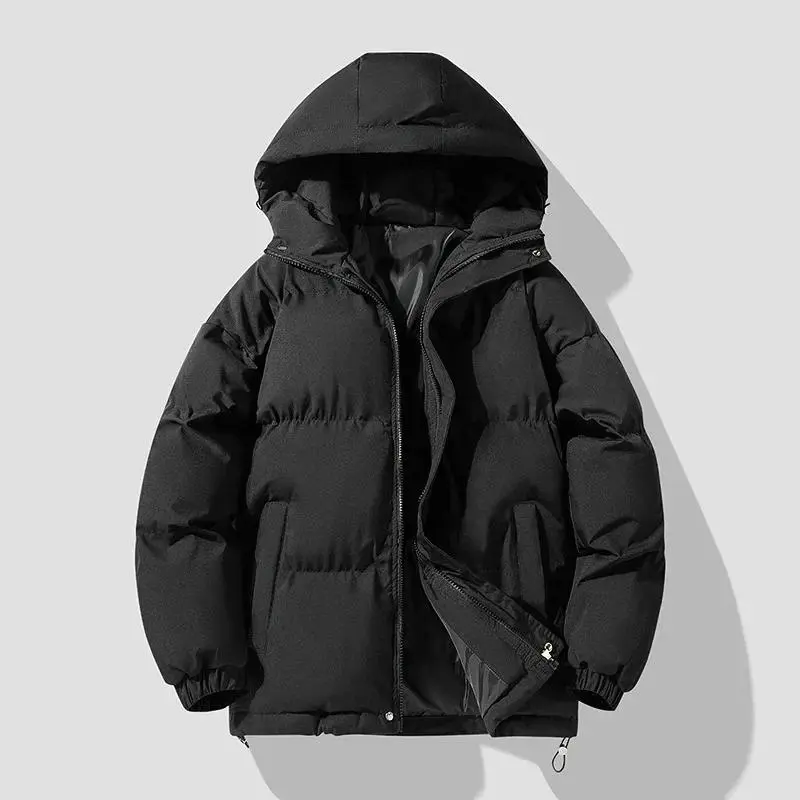 Autumn/Winter Cotton Coat Jacket Down Cotton-Padded Thickened Hooded Puffer Jacket For Men And Women Casual Loose Fit Outerwear Winter